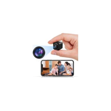 Minicámara espía JSSEVN, minicámara de vigilancia inalámbrica Full HD 1080P para interiores y exteriores, cámara WiFi portátil con detector de movimiento. (1/5)