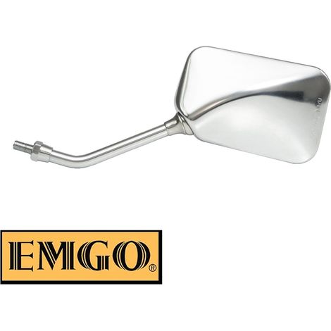 Espejo cromado Emgo 2024/12 para Honda Shadow 125, CB 250 Hornet, CB 400, CBF 500 FX '13-'18, CB 600 F Hornet '04-'06, lado izquierdo (OEM: 88220-MBZ-KOO) (EH164D) (1/2)