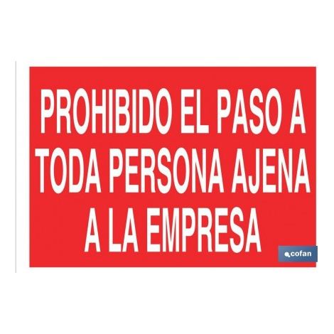SeÑal poliestireno 420x297mm