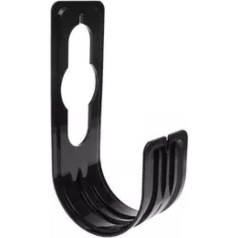 Support de tuyau d'arrosage V&P - Noir - Support mural pour tuyau - Installation sans perçage - Rangement pour tuyau d'arrosage (1/3)