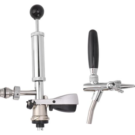 Pompe à bière pression 4 pouces en acier inoxydable, étanche et réutilisable, idéale pour les brasseurs amateurs et les mariages. (1/5)