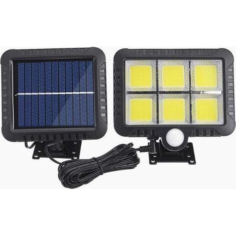 Projecteur Led D'extérieur Avec Panneau Solaire Et Détecteur De Mouvement, Télécommande (1/5)