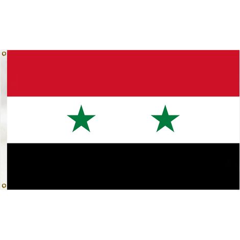 Drapeau Syrien historique (ancien modèle) de la Coalition nationale syrienne - Pavillon 90x150 cm (1/4)