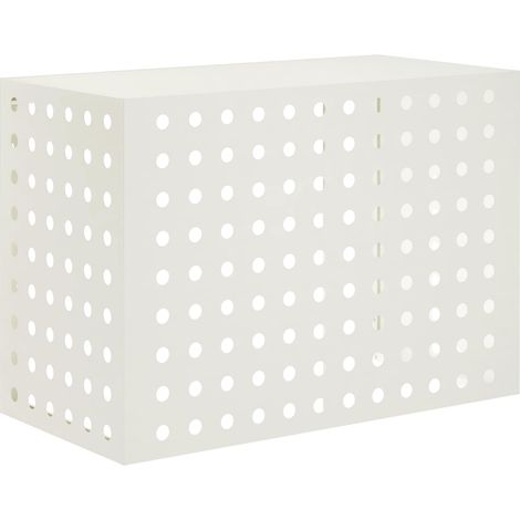 Klimaanlagenabdeckung Weiß 100 x 50 x 70 cm Stahl vidaXL