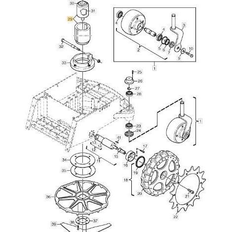 SCHNEIDMOTOR 24V-25-3000-47 ORIGINAL STIGA - 1126-1219-01