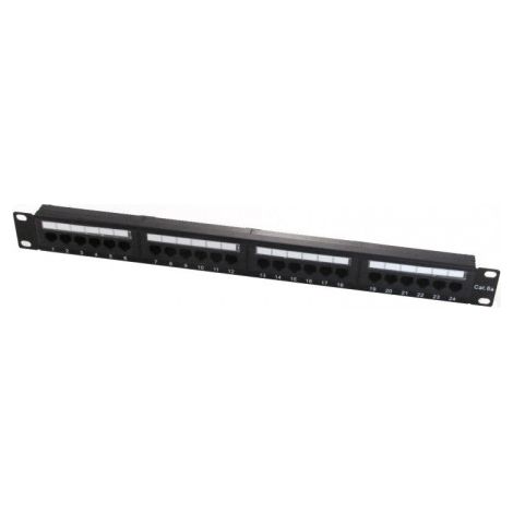 Rack y cableado WP de 19 pies Panel de conexión WP Cat.6a UTP 24 puertos RJ45 1U