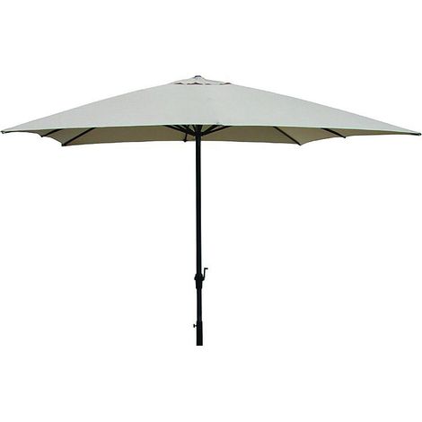 Ombrellone da Giardino 2x3 m Palo Ø38 mm in Metallo Becker Beige