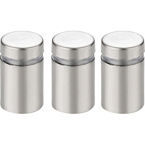 Clous publicitaires 19x25mm en acier inoxydable, lot de 20 vis décoratives pour panneaux, miroirs et verre, fixation signalétique exclusive Mexique, traitement sur commande sans échantillon. (1/5)