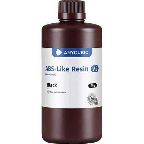Resina negra AnyCubic ABS-Like V2 para impresión 3D