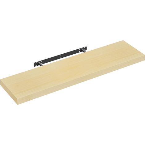 Étagère Murale WOLTU, 90x22.9x3.8cm, Étagère Flottante de CD, Jaune Chêne (1/5)