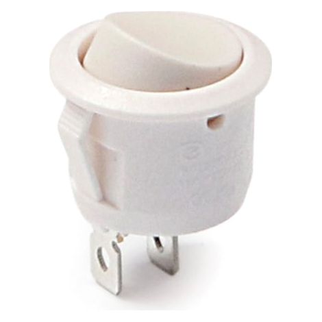 Interruptor Unipolar Embutir Negro  - Interruptor redondo unipolar dyal para embutir
