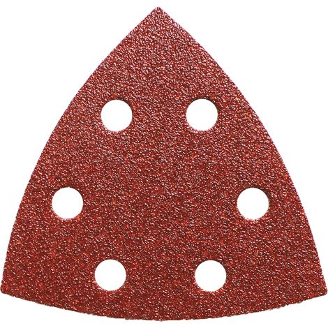 OMA30080-X10 10 FEUILLES DELTA POUR PONÇAGE-POLISSAGE DU BOIS 93 mm GRAIN 80