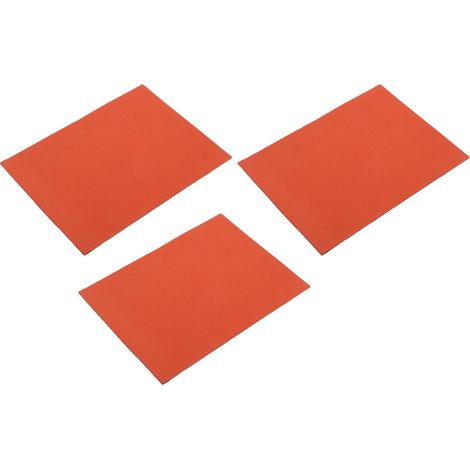 Tapis de séparation sous vide pour machine de laminage, 3 pièces rouge, coussin de protection en silicone résistant à la chaleur, isolant thermique, matelot de maintenance. (1/5)