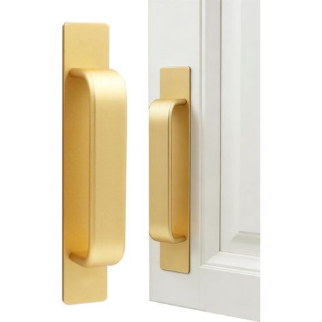 poignées coulissantes en alliage d'aluminium Conviennent pour les cuisines, appartements, fenêtres, armoires, tiroirs - 15 cm (1/5)