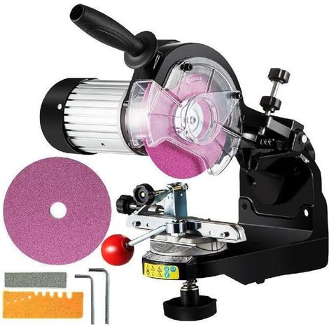230W scie meuleuse à chaîne 3000 TR/Min électrique en Aluminium Banc tronçonneuse meuleuse affûteuse Portable Angle réglable Outil polisseuse (1/5)