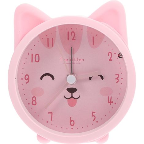 Réveil de Chevet en Silicone Rose Silencieux Lampe Nuit, Horloge (1/5)