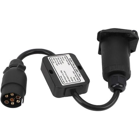 Anhängeradapterstecker EUR 7-polig auf USA 7-polige Buchse mit 3-zu-2-Systemkonverter