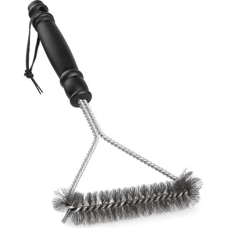 1 Brosse Barbecue, Poignée Longue Acier Inoxydable, Nettoyage Grilles Gaz Charbon Fumoir (1/5)