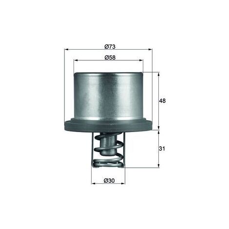 Thermostat, liquide de refroidissement MAHLE THD 2 89 PORSCHE 948 106 125 01