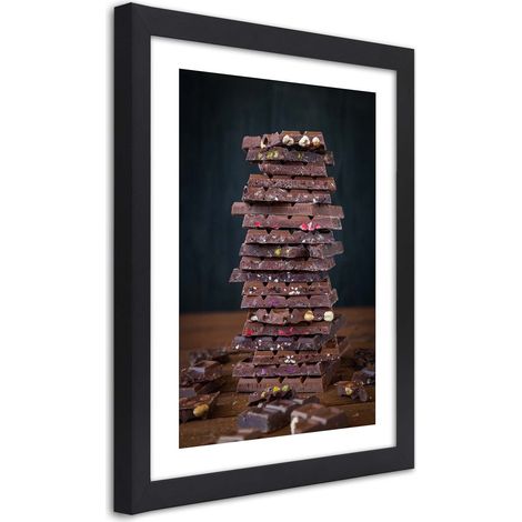 Quadro con cornice, Torre di cioccolato da dessert - 20x30 (1/5)
