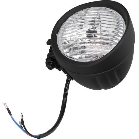Projecteur Moto 12V 5in Lentille Transparente Feux de Croisement/Route Lumineux Lampe Avant Style Rétro (1/5)