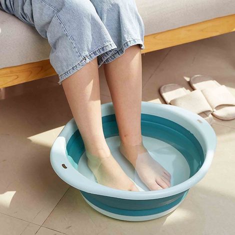 Bac Plastique Pliable - Bac de Lavage Portable pour Maison, Voyage et Camping - Dimensions Déplié S/M/L - 1 Pièce (1/3)