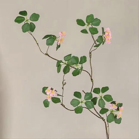 Décoration murale en rotin tressé, feuille de lotus Guanyin, composition florale artificielle, suspendue, style bohème, artisanale, pour salon, 1 pièce (1/5)