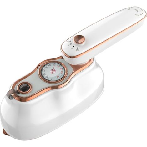 Fer à repasser portable avec indicateur de température, défroisseur vapeur puissant pour robes et costumes (1/5)