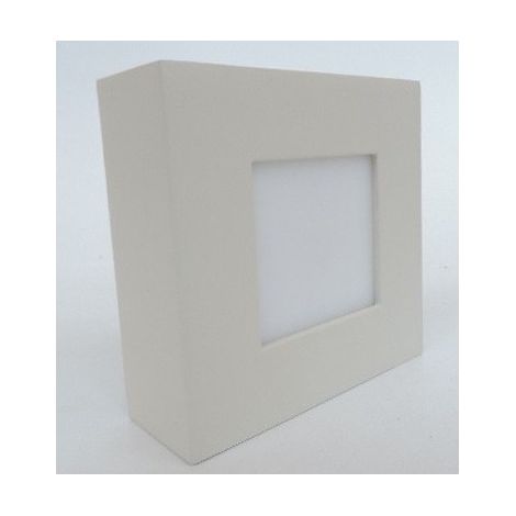 Spot saillie LED 8W carré 108X108mm blanc neutre 4200K 230V non-dimmable IP20 DOLIGHT SC10808-BJ