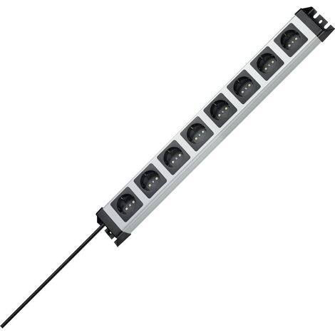 Kopp 226920014 Steckdosenleiste 8fach Grau, Schwarz Schutzkontakt 1 St. (1/3)