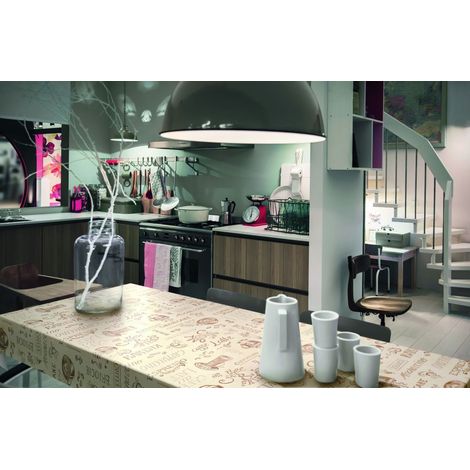 d-c-table® Tischdecke Manhattan Ristretto 150 x 250 cm, creme Tischdecke