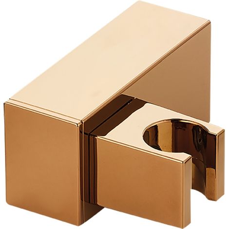 Support de pommeau de douche - Or rose - 69 mm x 42 mm x 88 mm - Angle réglable - Matériau ABS (1/2)