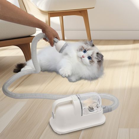Herramientas para el cuidado de mascotas, aspiradora y cepillo para pelo de animales, herramientas de cuidado especialmente diseñadas para el pelo de animales que se cae, potencia de 350 W. (1/5)