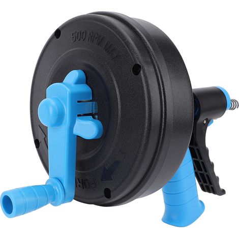 Machine de débouchage avec ressort en acier au manganèse de 65 mm, flexible, 2 modes, furet de plomberie pour tuyaux de 50 à 75 mm, ressort de 7,5 m / 24,61 pieds (1/5)