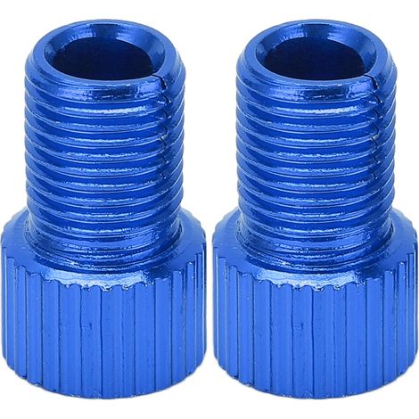 Stück Presta-auf-Schrader-Fahrradventiladapter, Hochleistungsversion für Mountainbike-Pumpen, Blau (1/5)