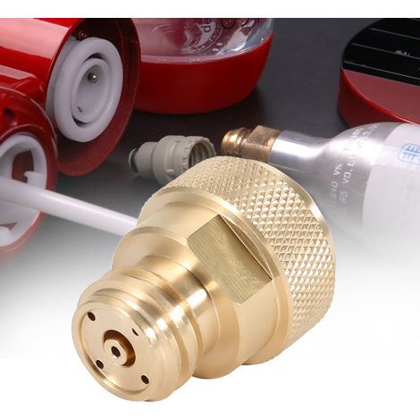 Adaptateur CO2 en laiton pour remplacement de cartouche (doré) (1/5)