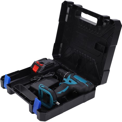 Perceuse à percussion sans fil 12V, outil électrique rechargeable avec mandrin, perceuse à main sans balai, prise UE 110-240V, kit de perçage (1/5)
