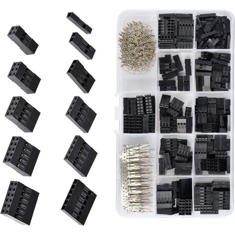 Crimp-Stift - 2,54 mm - 18-26 AWG - 250 V - Crimp-Steckverbinder-Set für Heimwerkerprojekte - 620 Teile (1/5)