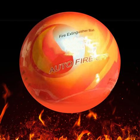 Dispositif d'extinction automatique à poudre sèche en suspension de 0,5 kg avec boules extinctrices pour usage domestique, en entrepôt et en usine (1/5)