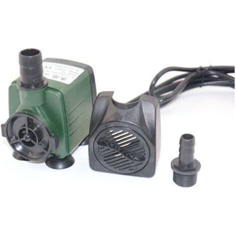 Pompe à eau submersible, 25 W, 1500 l/h, 220-240 V CA, avec 2 buses pour aquariums, bassins, jardins, fontaines et systèmes hydroponiques (1/3)