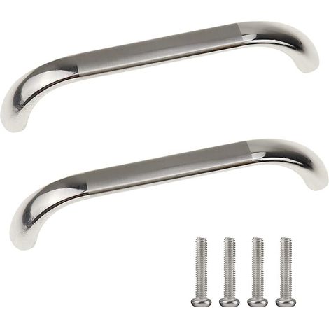 Crediri Schranktürgriffe, 96 mm, mit Loch in der Mitte, für Küche, Schlafzimmer, Kleiderschrank, 10 Stück (1/5)