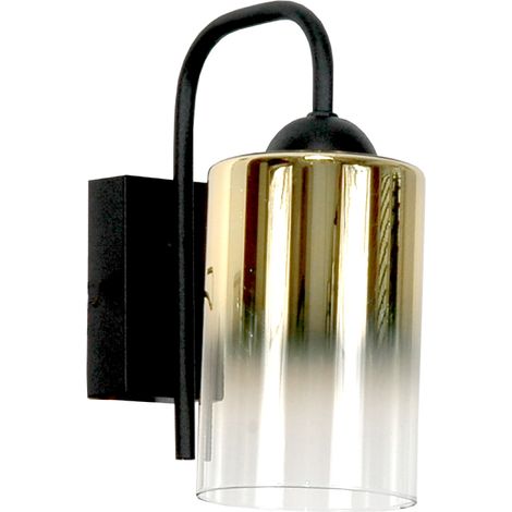 Wandleuchte mit schwarzem Glasschirm 15-503 Monare (1/2)