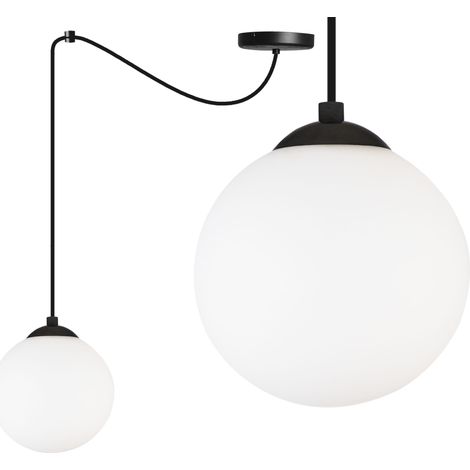 LAMPADA A SOSPENSIONE SPIDER BALL NERO LED 15cm