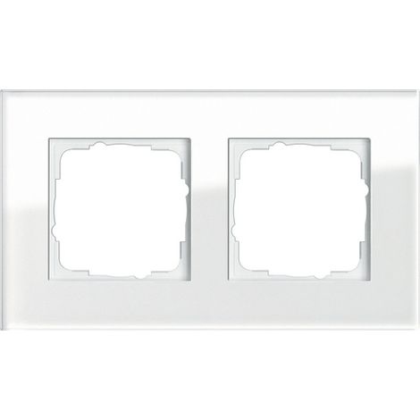 Gira Marco embellecedor 2x Gira Esprit G Blanco [021212], 0212 12