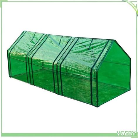 Serre - FAFEICY - 40620 - 3 portes zippées - 240×90×90 cm - Recouvrement anti-UV (1/4)