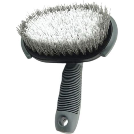 Brosse De Lavage - Pour Pneus Et Jantes - Tête Pivotante 360 Degres - Poils Rigides Et Doux - 1 Unite (1/5)