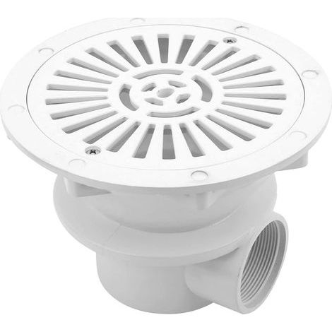 Siphon de Sol de Piscine, Siphon de Sol Rond pour Piscines Préfabriquées et Liner Siphon de Fond de Piscine Anti-Blocage pour Accessoires d'entretien Piscine Pièces d'entretien (1/5)