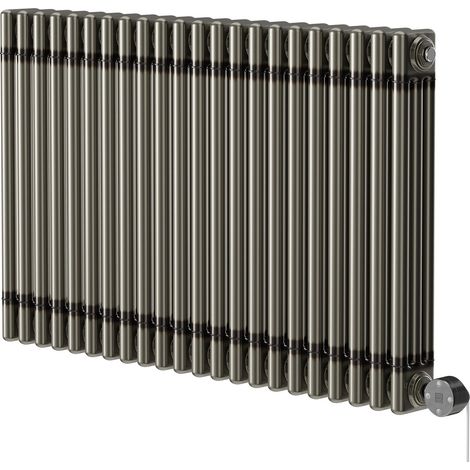 Colosseum Raw Metal 600mm x 999mm Horizontal Digital Thermostatic Electric Triple Column Radiator (1/5)