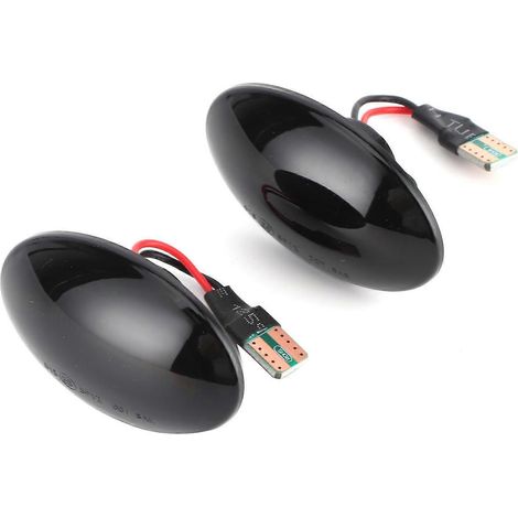 Feux de position latéraux à LED fumés adaptés à la modification du véhicule Ford Fiesta MK5
