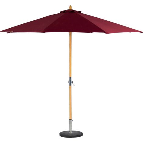 Gerader Sonnenschirm Tinaei Bordeaux - 3 m - Olefin, FSC®